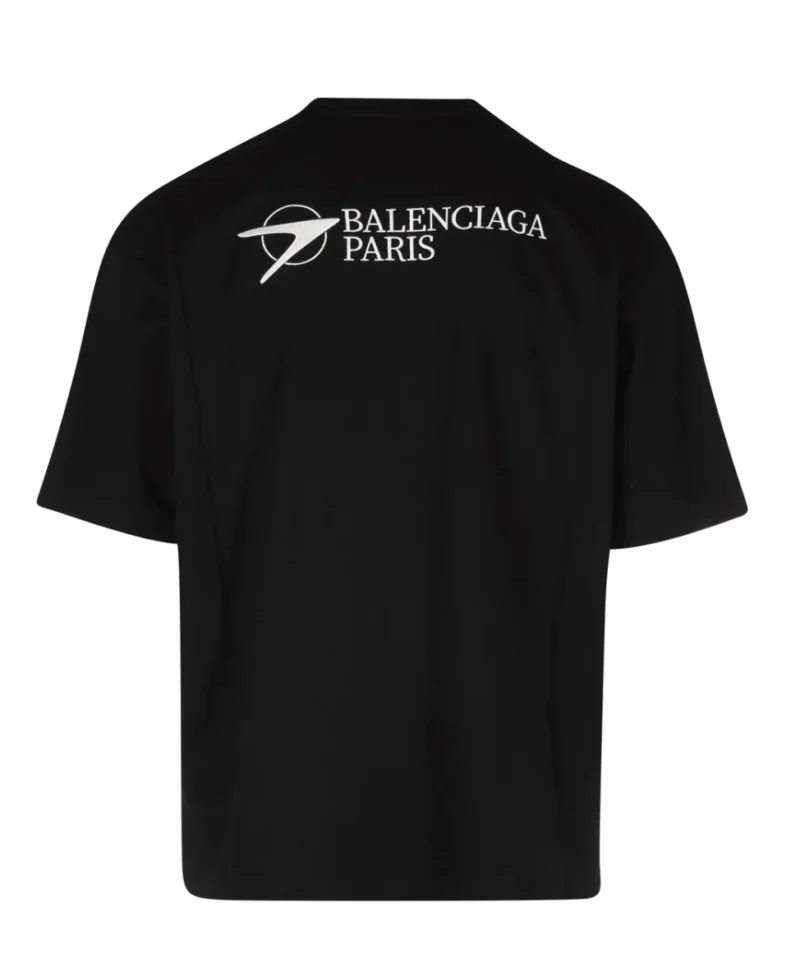 Balenciaga Paris Black T-Shirt - Image 3
