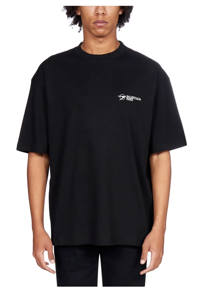 Balenciaga Paris Black T-Shirt - Image 2