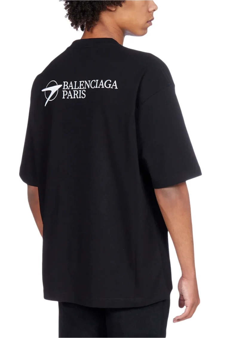 Balenciaga Paris Black T-Shirt - Image 4