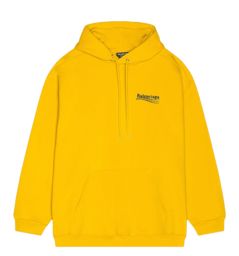balenciaga yellow hoodie
