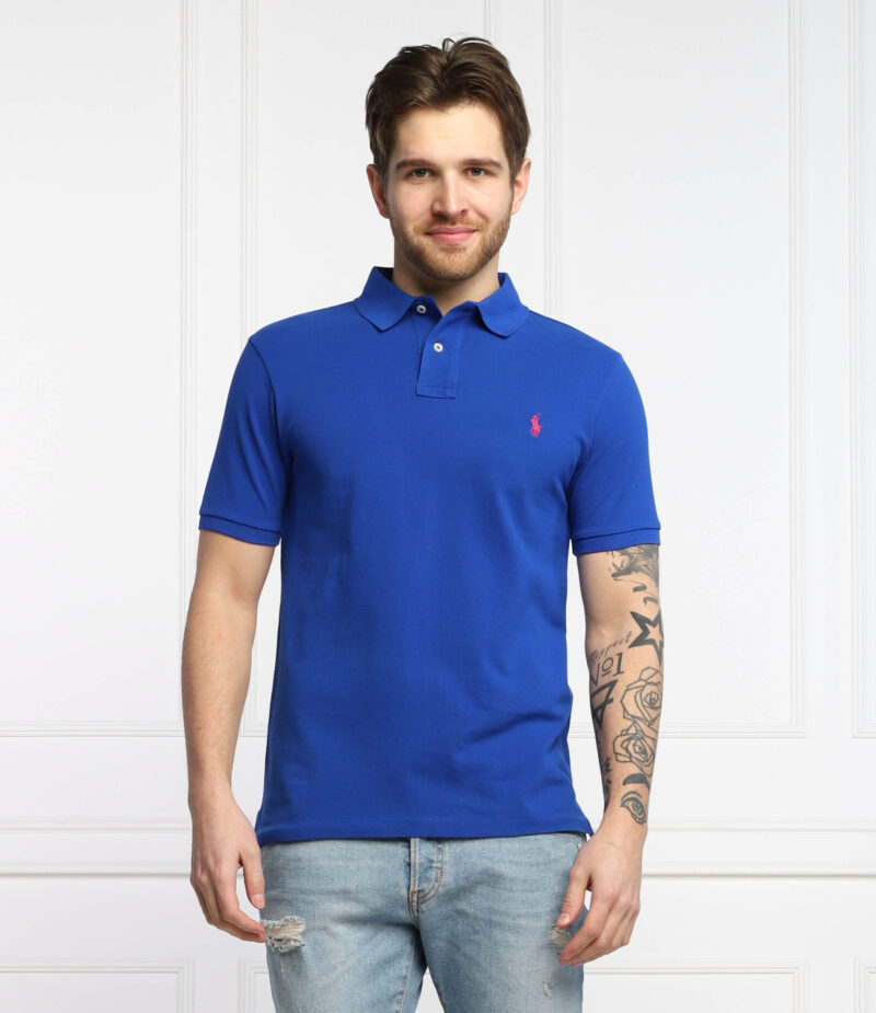 Polo Ralph Lauren Men's Custom Slim Fit Polo Shirt – Heritage Royal - Image 8