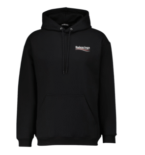 Balenciaga Political Campaign Hoodie Black