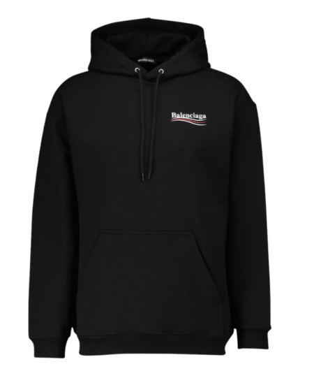 Balenciaga Political Campaign Hoodie Black