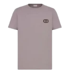 Dior Homme Mauve Purple Logo Embroidered T-Shirt