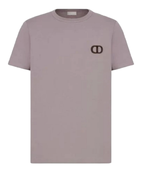 Dior Homme Mauve Purple Logo Embroidered T-Shirt