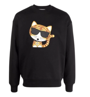Karl Lagerfeld Tiger Cat Graphic Print T-shirt