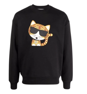 Karl Lagerfeld Tiger Cat Graphic Print T-shirt