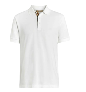 Vintage Burberry Polo Oxford White T-Shirt