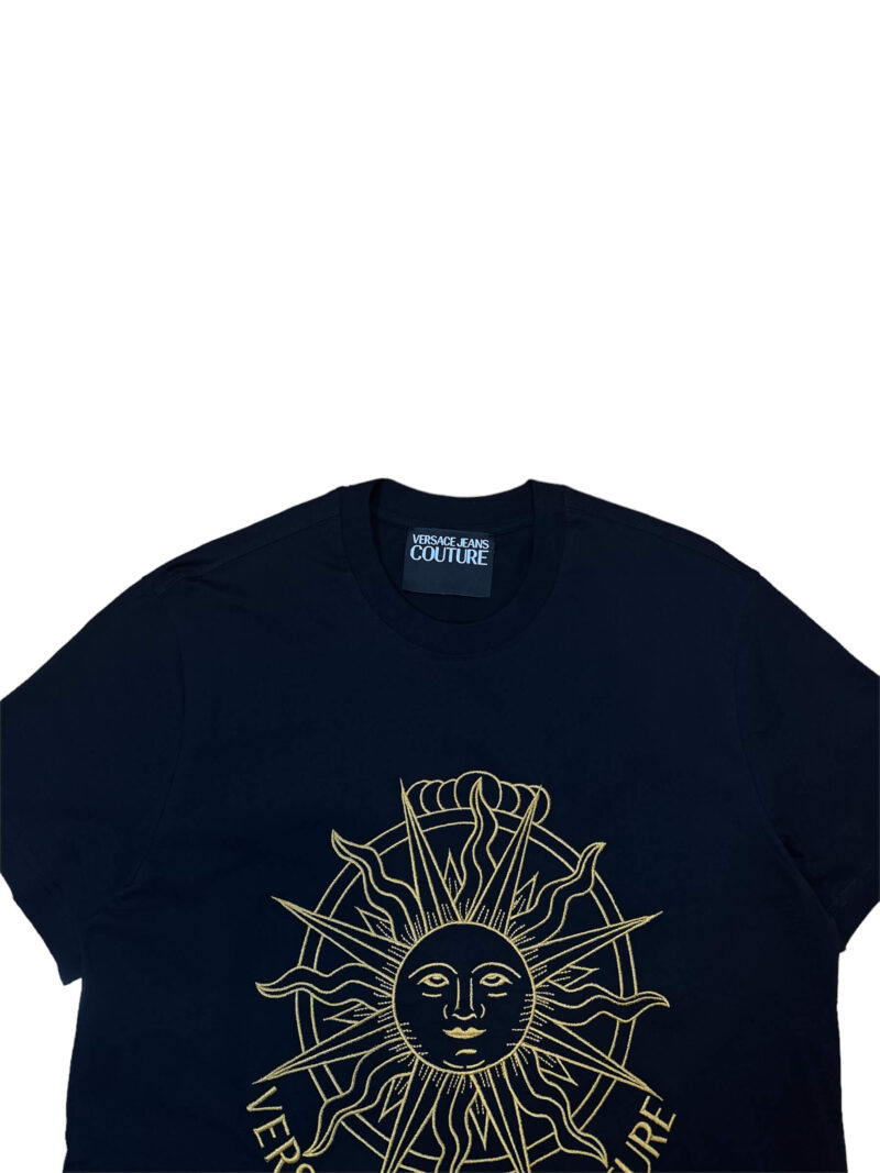 Versace Jeans Couture Sun Logo Embroidery Crewneck T-Shirt - Image 2
