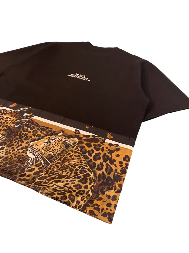Dolce & Gabbana Oversized Black Leopard T-Shirt – Men’s Luxury - Image 3