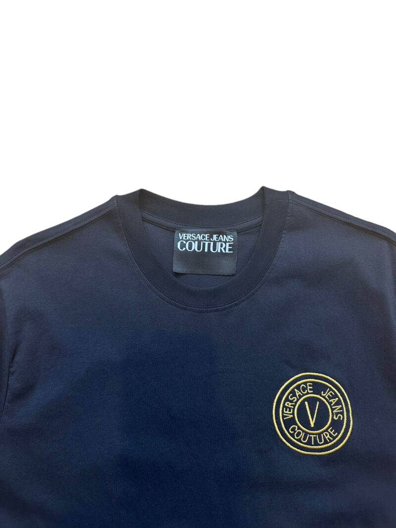 Versace Jeans Couture Logo Embroidered Crewneck T-Shirt - Image 3