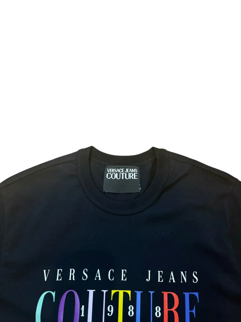 Versace Jeans Couture Colorful Logo Printed Crewneck T-Shirt - Image 3