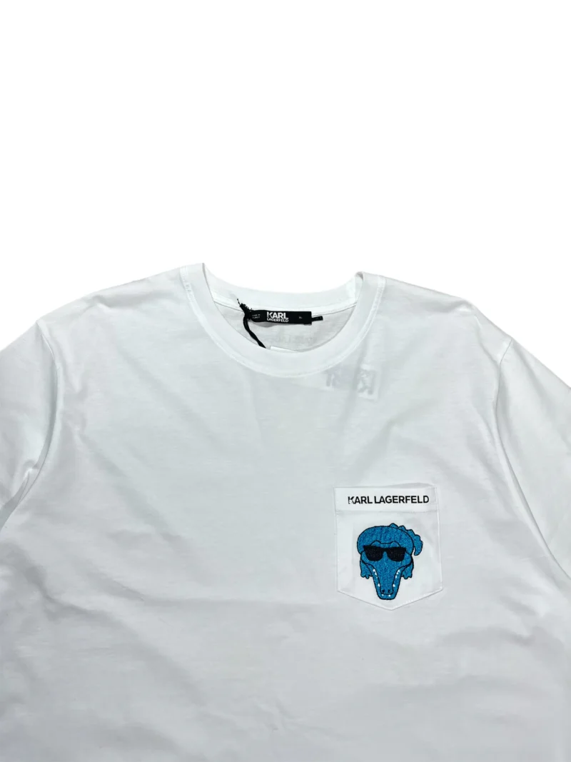 Karl Lagerfeld  Alligator Embroidered T-shirt - Image 3