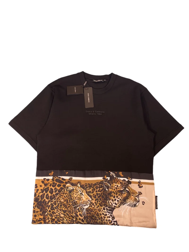 Dolce & Gabbana Oversized Black Leopard T-Shirt – Men’s Luxury - Image 6