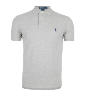 Polo Ralph Lauren Slim Fit Mesh Polo Shirt - Grrey
