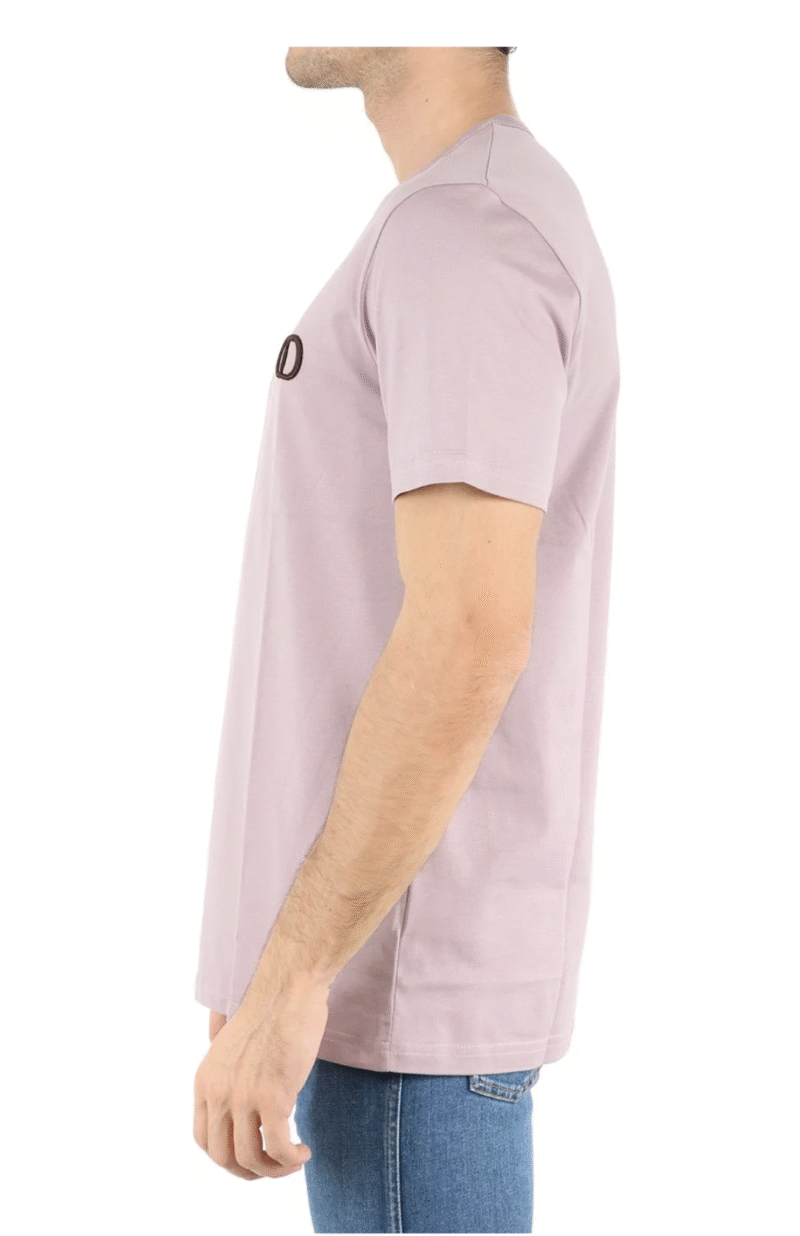 Dior Homme Mauve Purple Logo Embroidered Cotton Knit T-Shirt - Image 3
