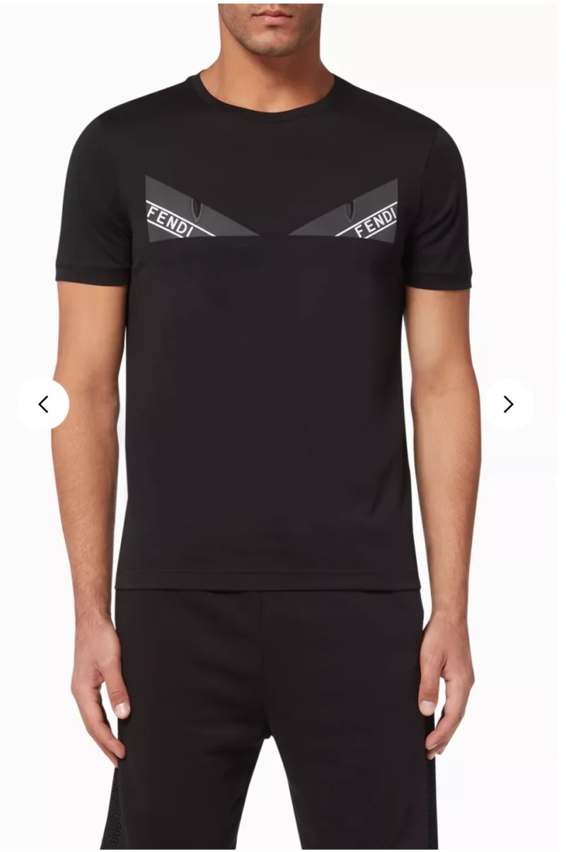 Fendi Monster Eye Graphic Logo T-Shirt - Image 3