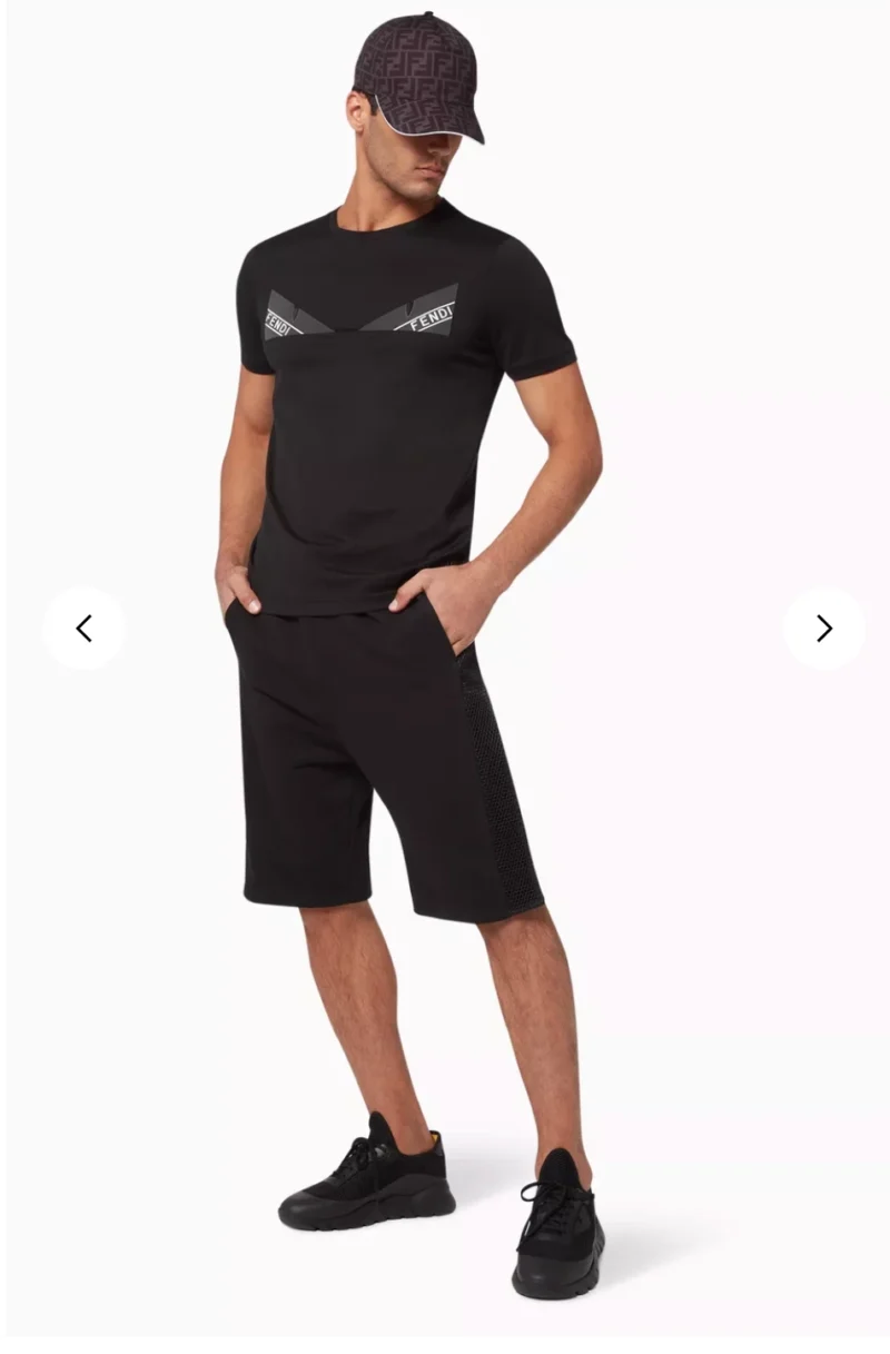 Fendi Monster Eye Graphic Logo T-Shirt - Image 4