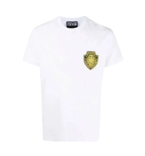 VERSACE JEANS COUTURE LOGO PATCH T SHIRT.
