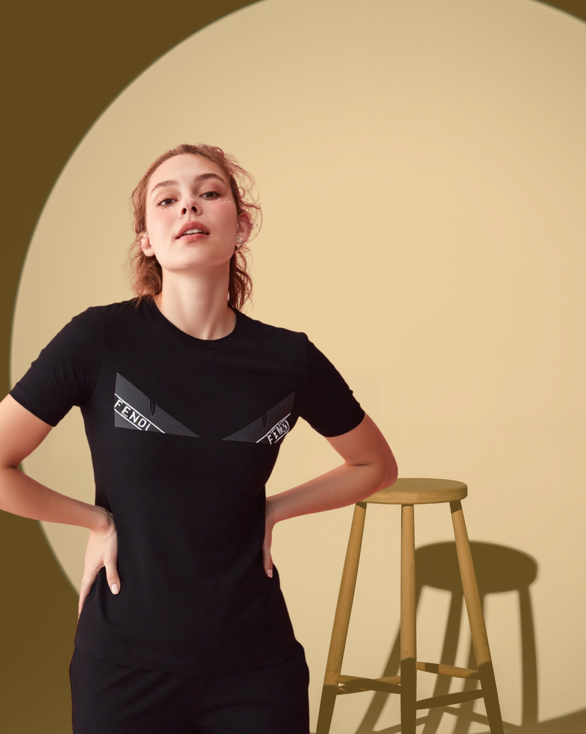 Fendi Monster Eye Graphic Logo T-Shirt - Image 2