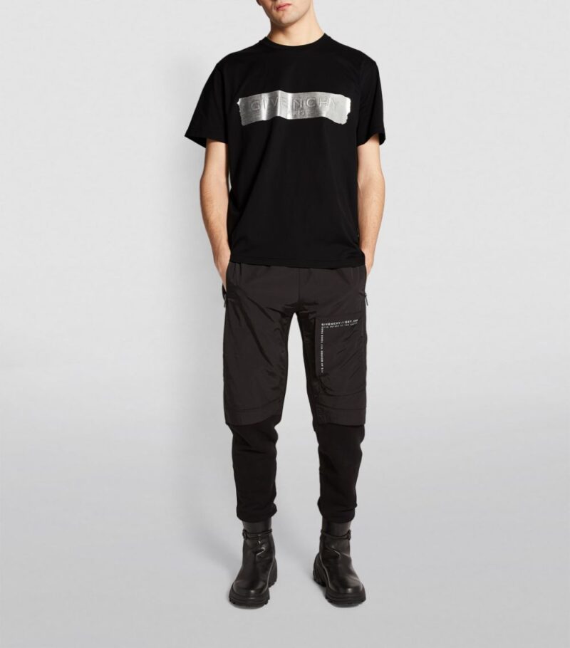 Givenchy Graphic Logo Silver Band T-Shirt - Image 3
