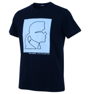 Karl Lagerfeld Graphic Logo Print T-Shirt Black
