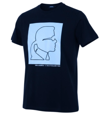 Karl Lagerfeld Graphic Logo Print T-Shirt Black