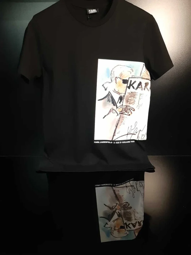 Karl Lagerfeld Logo Print T-Shirt Black – Luxury Designer Tee - Image 2