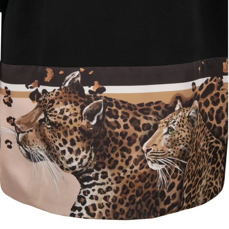 Dolce & Gabbana Oversized Black Leopard T-Shirt – Men’s Luxury - Image 2