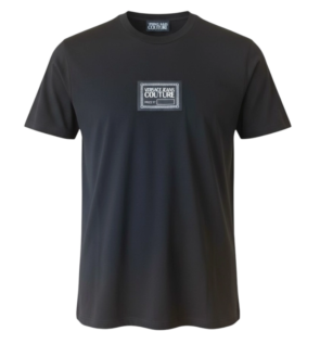 Versace Jeans Couture Patch Logo Crewneck T‑Shirt