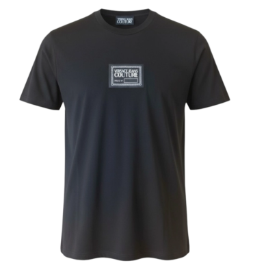 Versace Jeans Couture Patch Logo Crewneck T‑Shirt