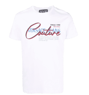 Versace Jeans Couture Logo Printed Crewneck T‑Shirt