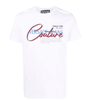 Versace Jeans Couture Logo Printed Crewneck T‑Shirt