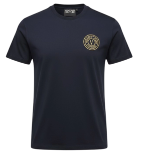 Versace Jeans Couture Logo Embroidered Crewneck T-Shirt