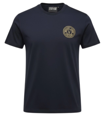 Versace Jeans Couture Logo Embroidered Crewneck T-Shirt