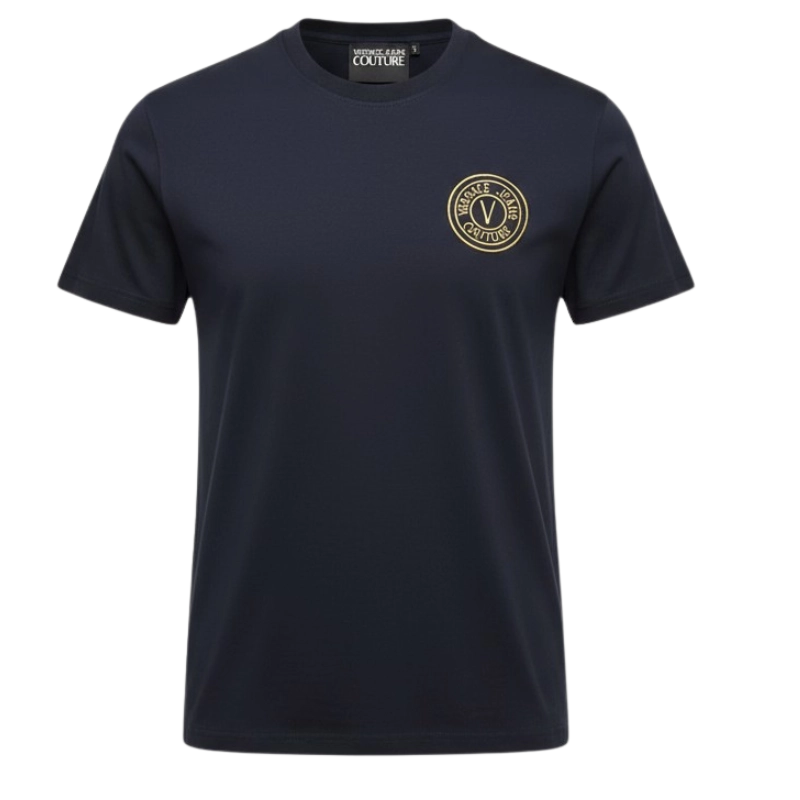 Versace Jeans Couture Logo Embroidered Crewneck T-Shirt