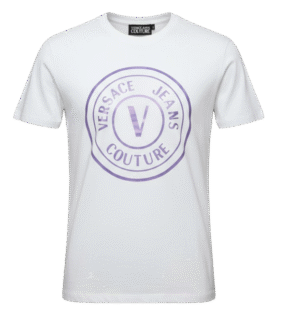 Versace Jeans Couture Metallic Logo Crewneck T-Shirt