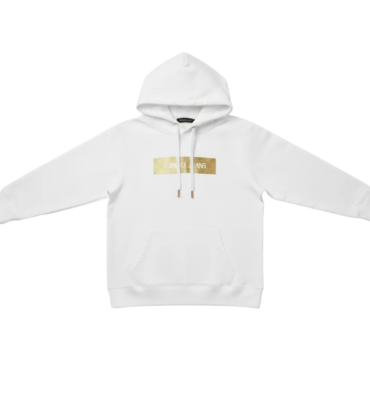 Versace Jeans Gold Metallic Logo Hoodie