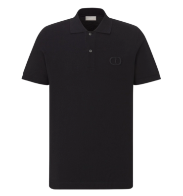 Dior CD Icon Polo Shirt Black
