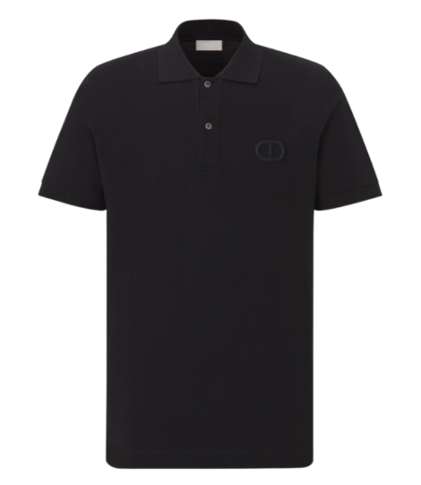 Dior CD Icon Polo Shirt Black